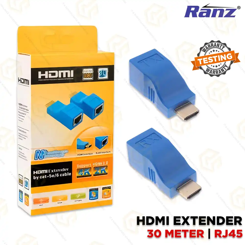 RANZ HDMI EXTENDER 30MTR | TESTING WARRANTY