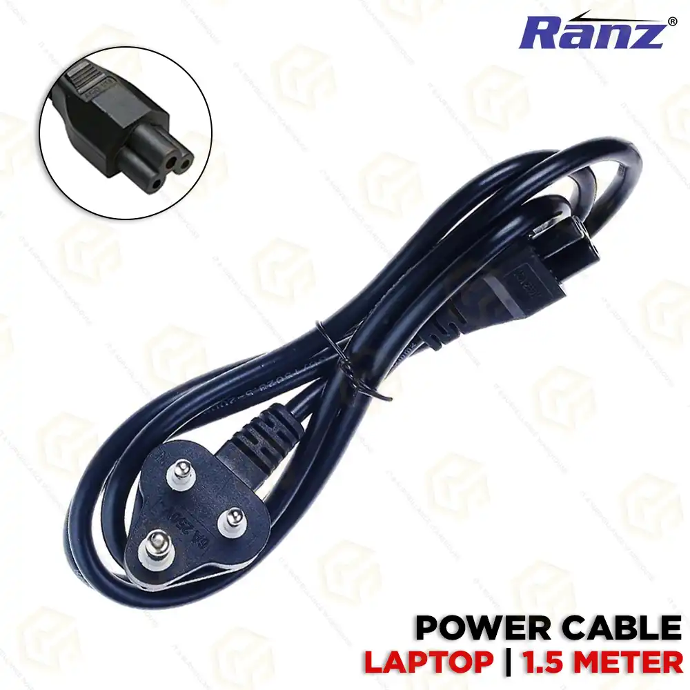 RANZ LAPTOP POWER CABLE 1.5MTR