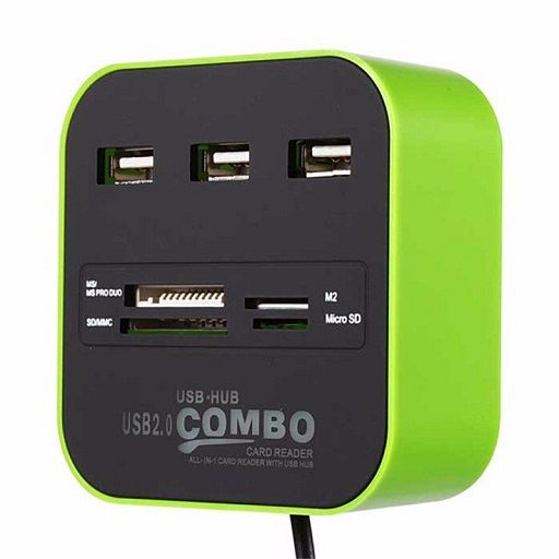 RANZ USB COMBO 2.0 (HUB+CARD READER)