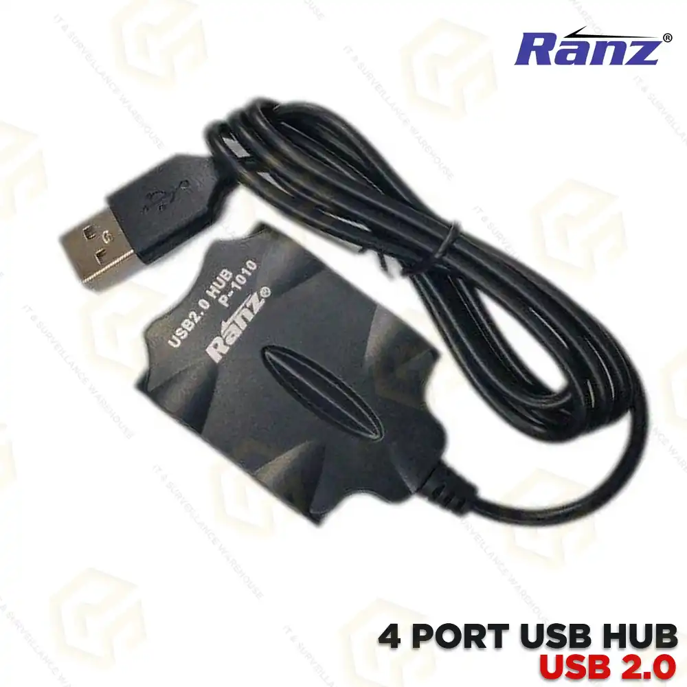 RANZ USB HUB 4PORT 2.0 P-1010