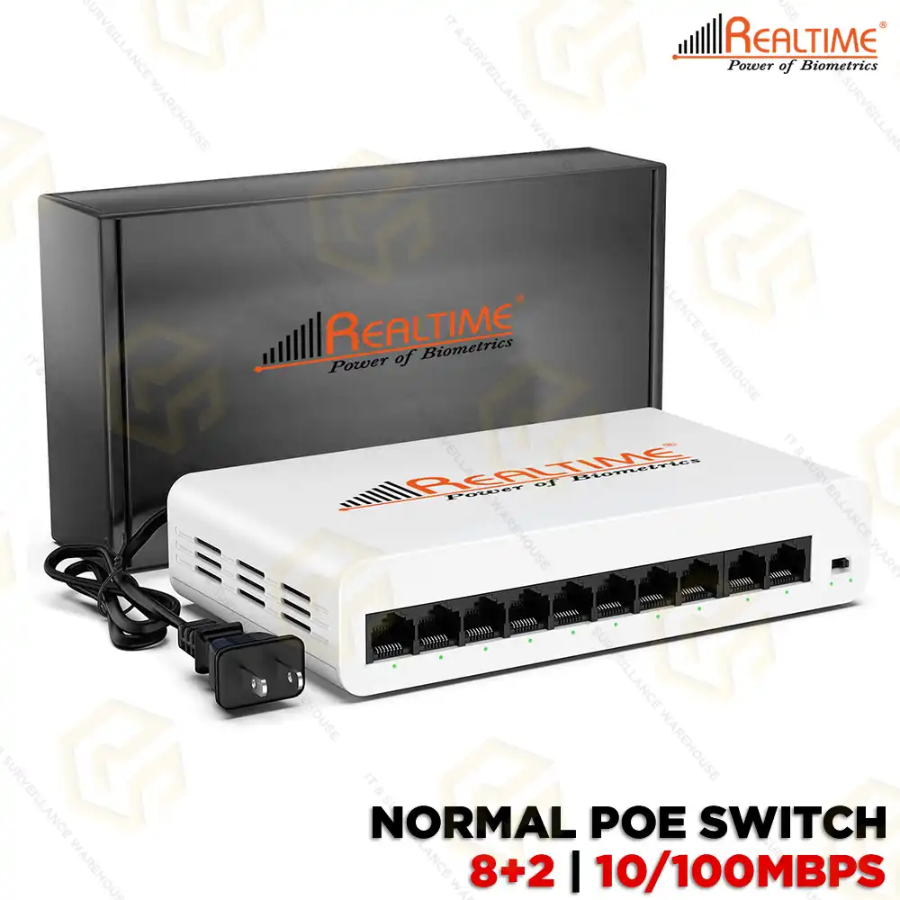REALTIME 8+2 PORT 100MBPS POE SWITCH (2YEAR)