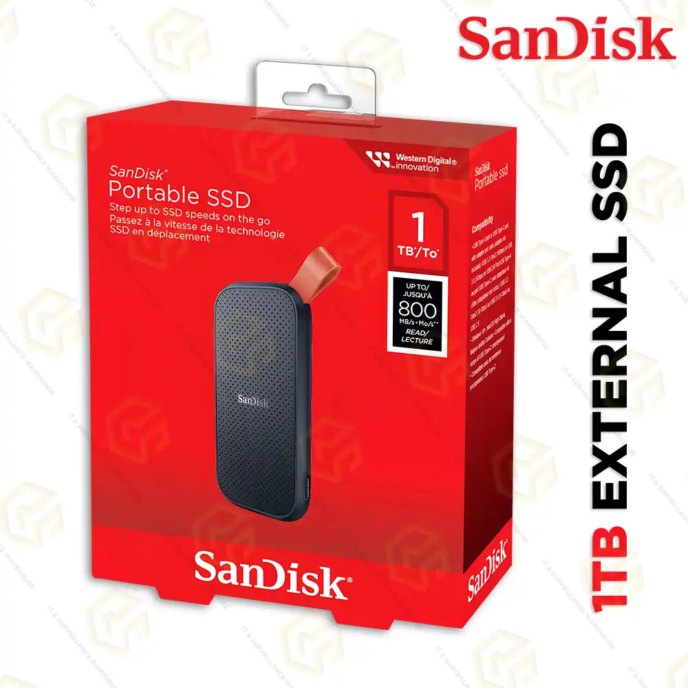 SANDISK 1TB EXTERNAL SSD E30 USB 3.2 (3YEAR)