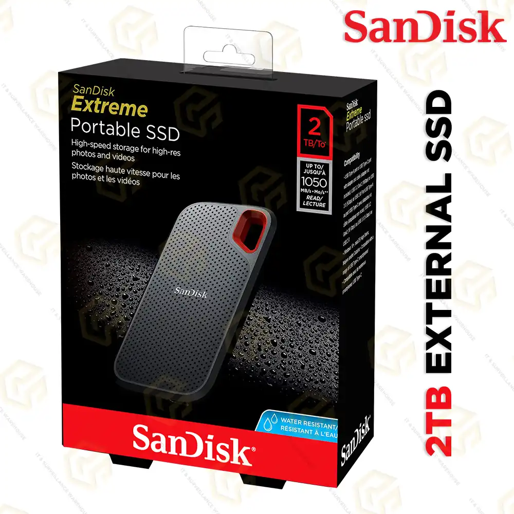 SANDISK EXTREME SSD E61-2TB EXTERNAL SSD DRIVE