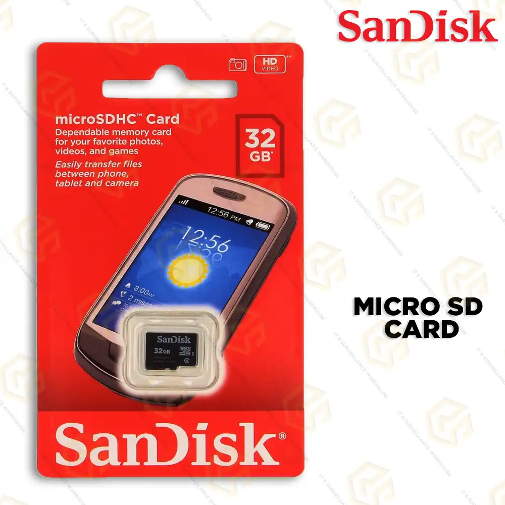 SANDISK 32GB MICRO SD CARD (CLASS 4)
