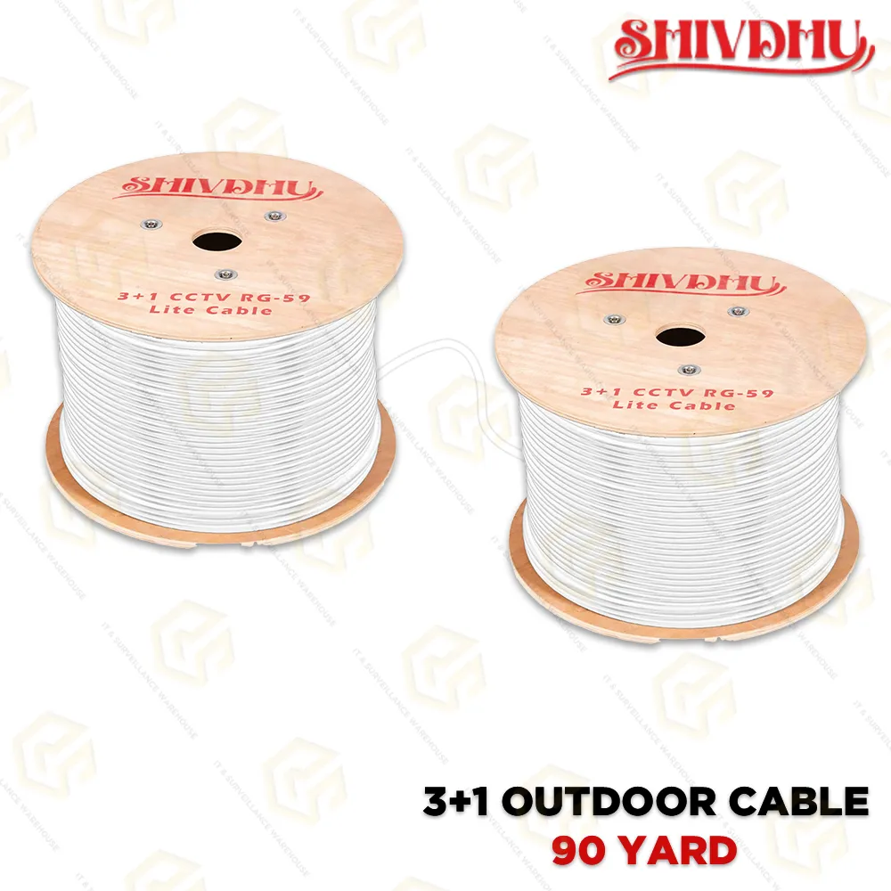 SHIVDHU RG59 3+1 CCTV CABLE (90YARD)
