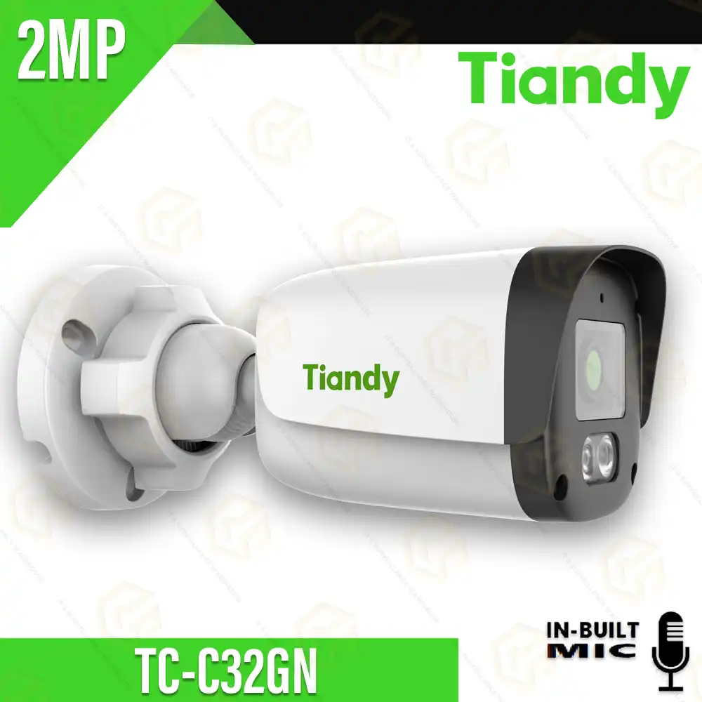 TIANDY 2MP IP BULLET CAMERA 4MM INBUILT MIC TC-C32GN