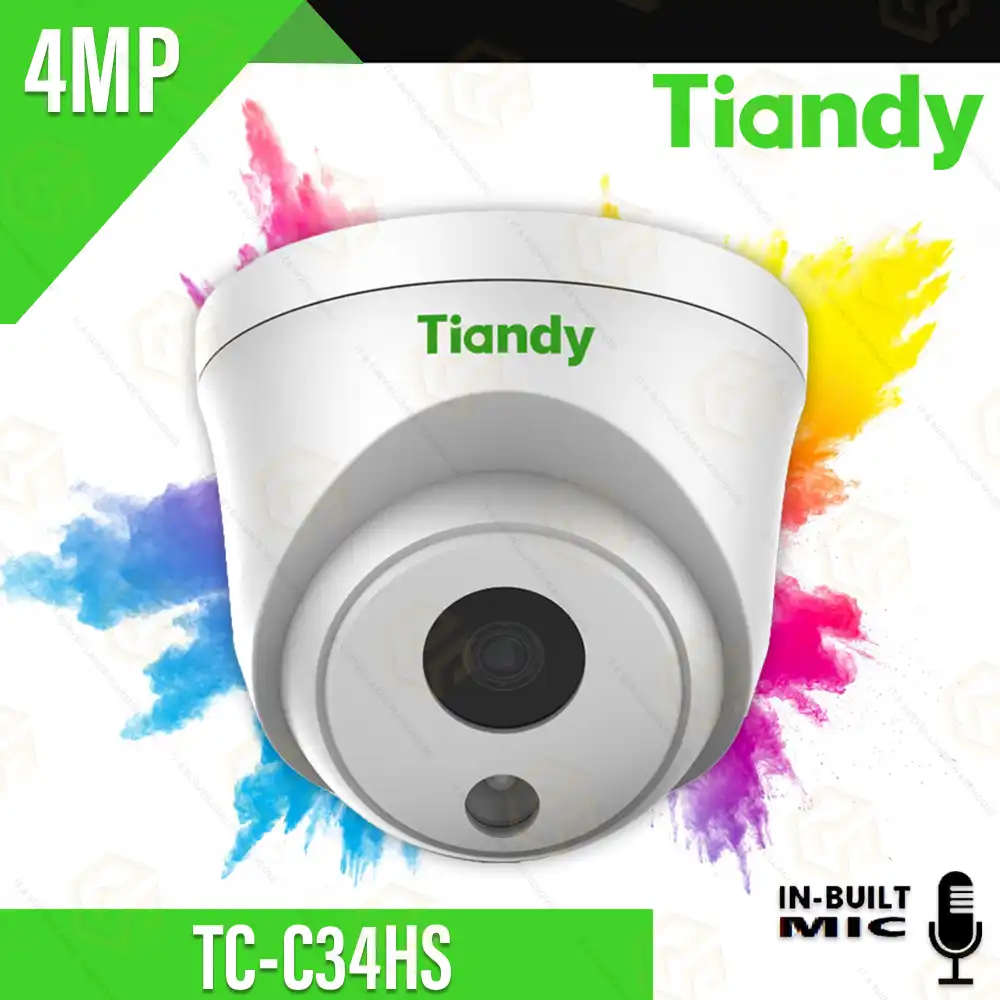 TIANDY 4MP IP DOME C34HS 2.8MM COLOR+MIC