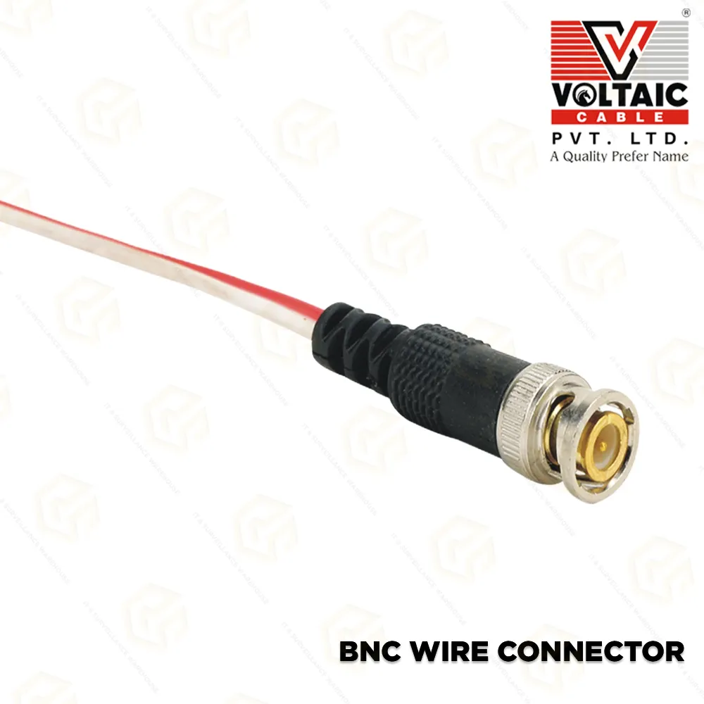 VOLTAIC BNC CONNECTOR WIRE RED AND WHITE