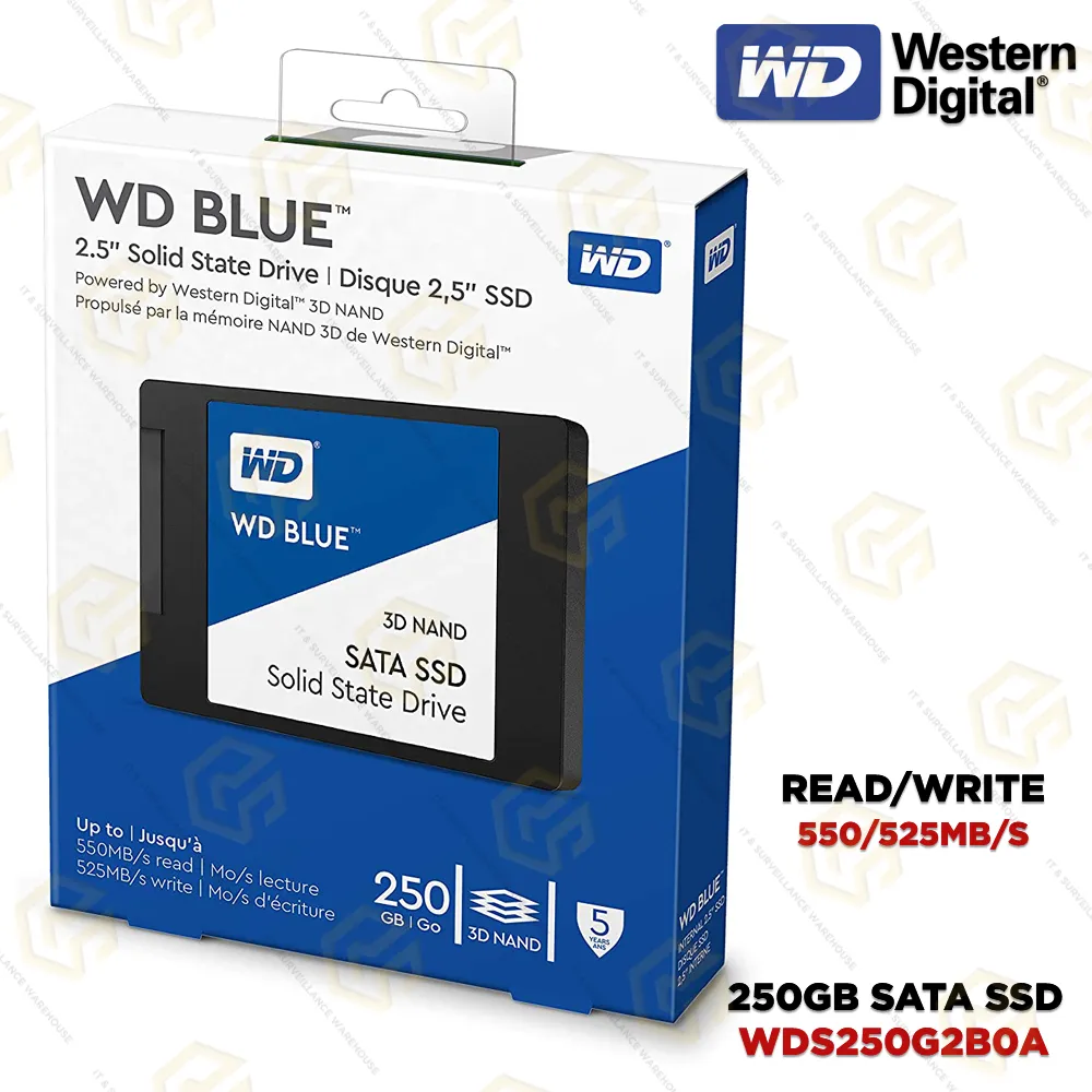 WD 250GB BLUE SATA SSD | 5 YEAR
