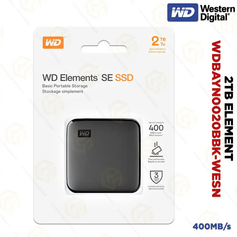 WD 2TB ELEMENT EXTERNAL SSD (3YEAR)