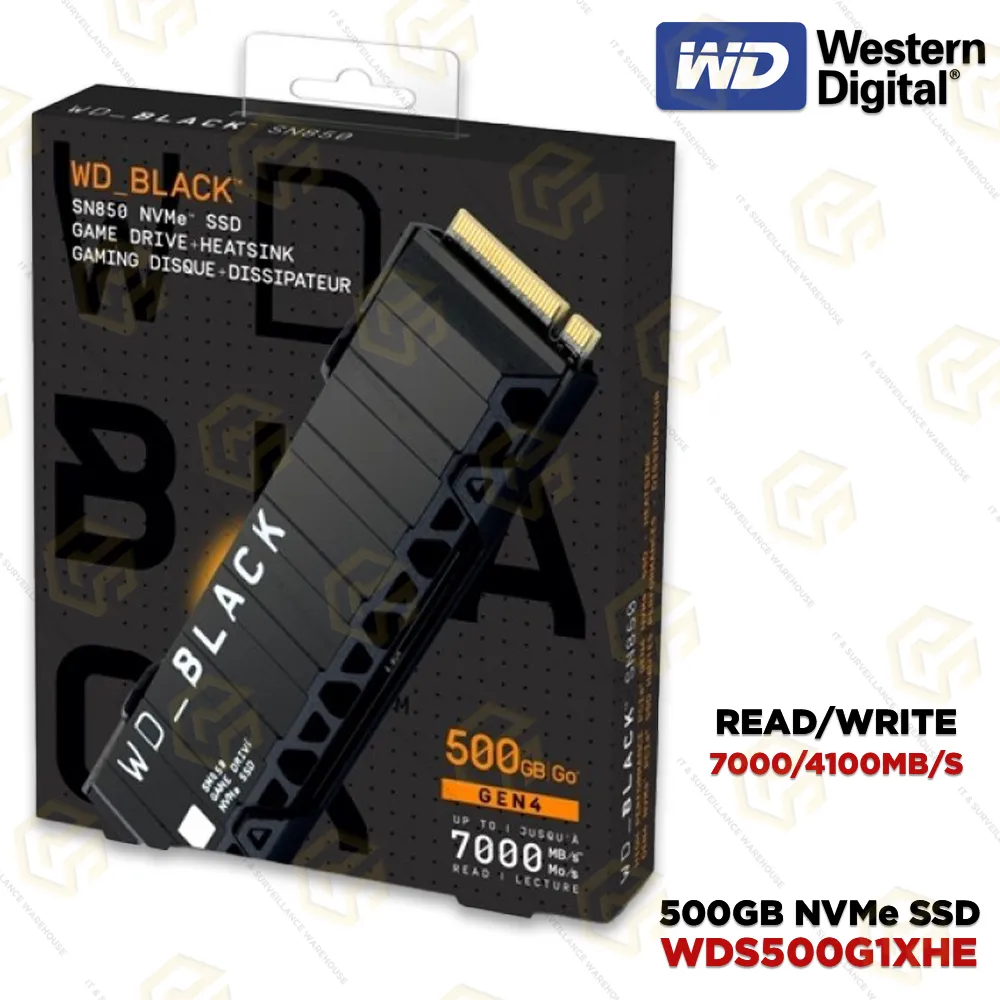 WD BLACK SN850 500GB NVME SSD