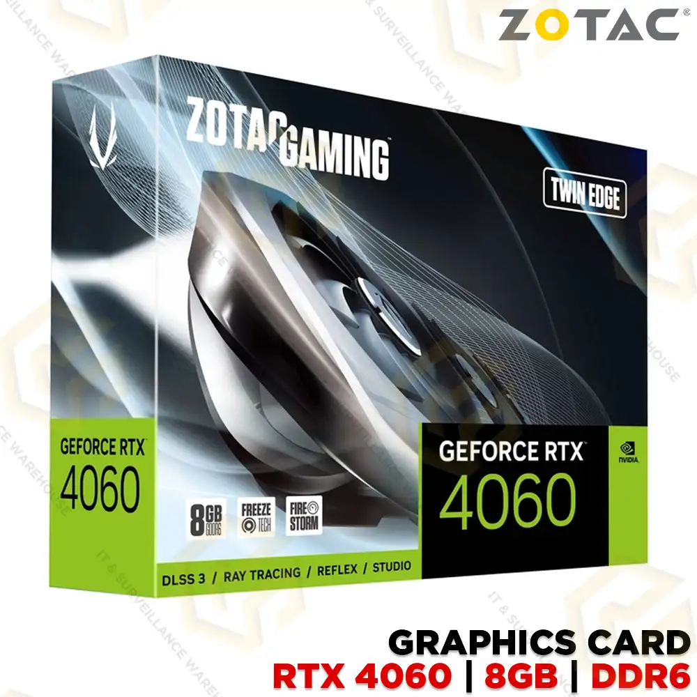 ZOTAC GEFORCE RTX 4060 8GB DDR6 GRAPHIC CARD