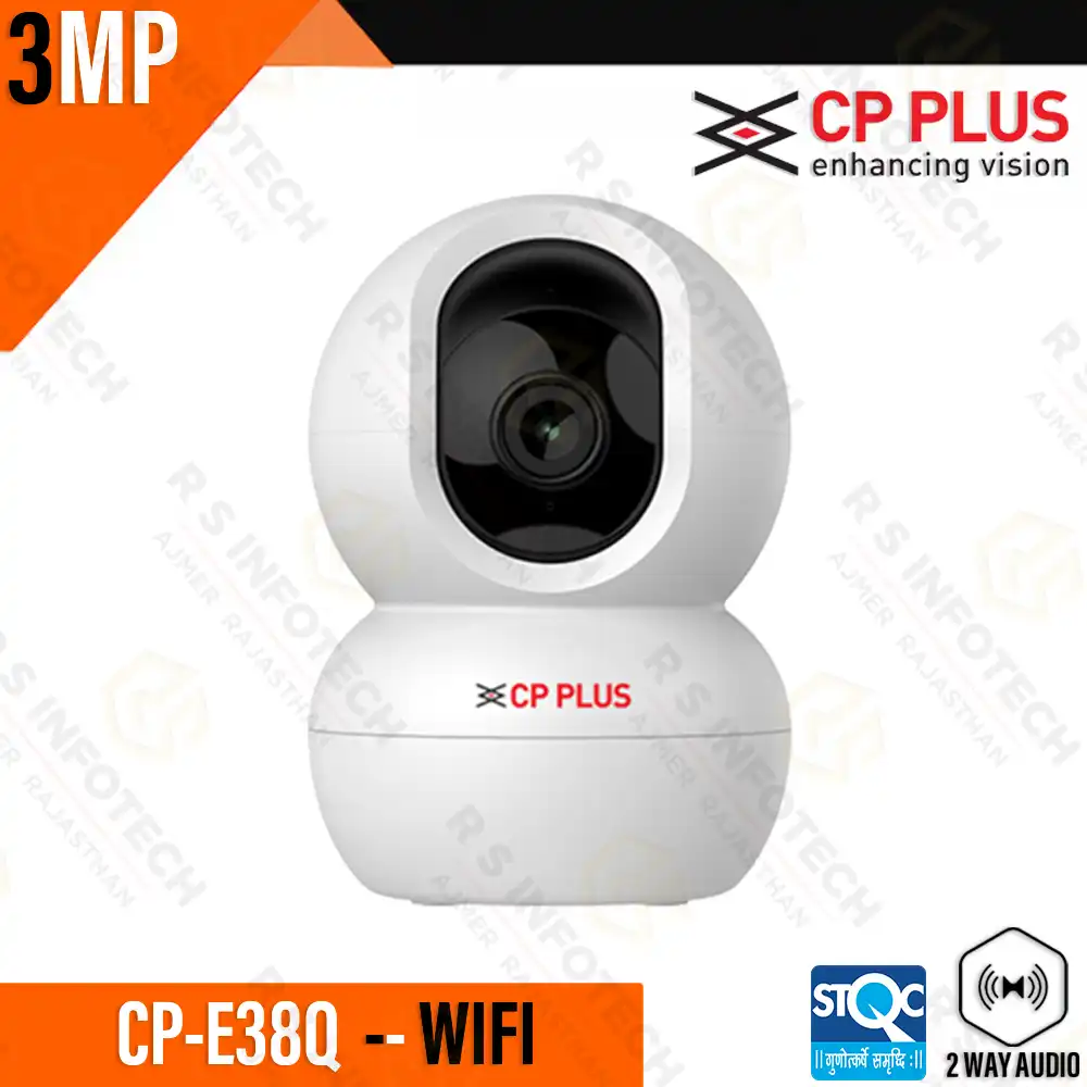 CP PLUS CP-E38Q 3MP NIGHT VISION | WI-FI PT CAMERA | MOTION TRACKING | WI-FI (2 YEAR)