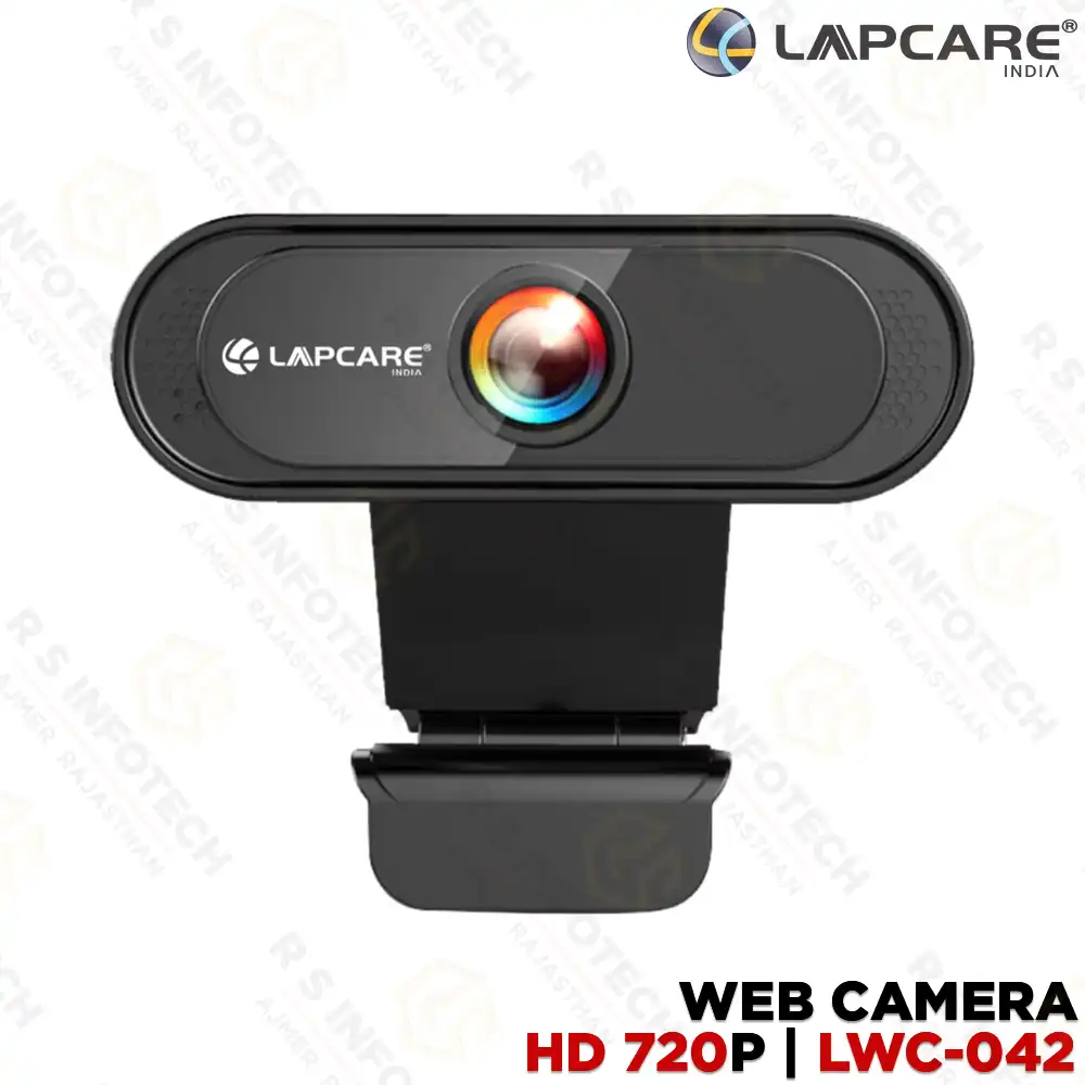 LAPCARE LWC-042 720P HD WEB CAMERA | BUILT-IN MIC | USB PLUG & PLAY (1 YEAR)