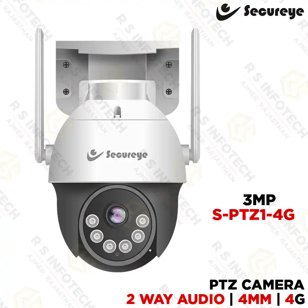 SECUREYE LENSGUARD SC-PTZ1-4G 3MP 4G FULL-COLOR NIGHT VISION PTZ CAMERA