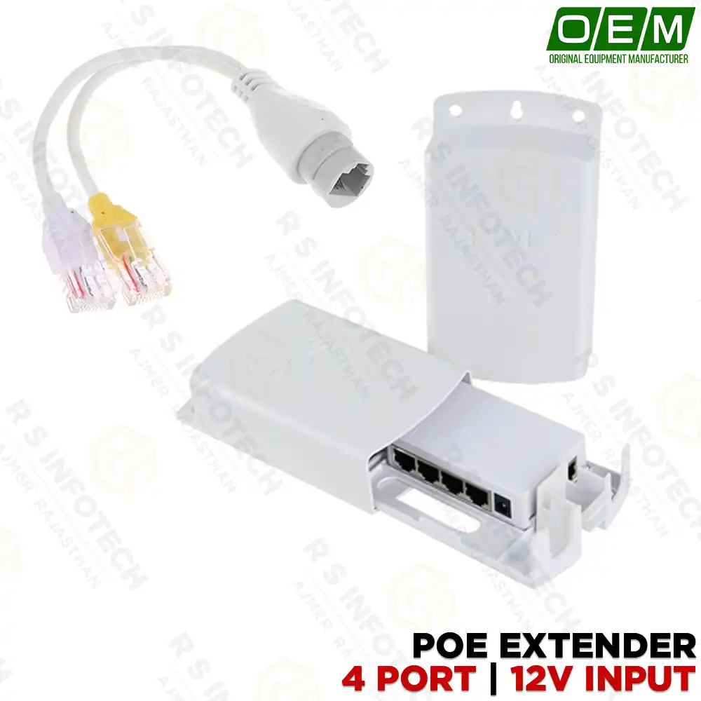 4 PORT POE EXTENDER JB0104AT-FS-2AT | POE REPEATER | 1 IN 4 OUT DISTRIBUTION
