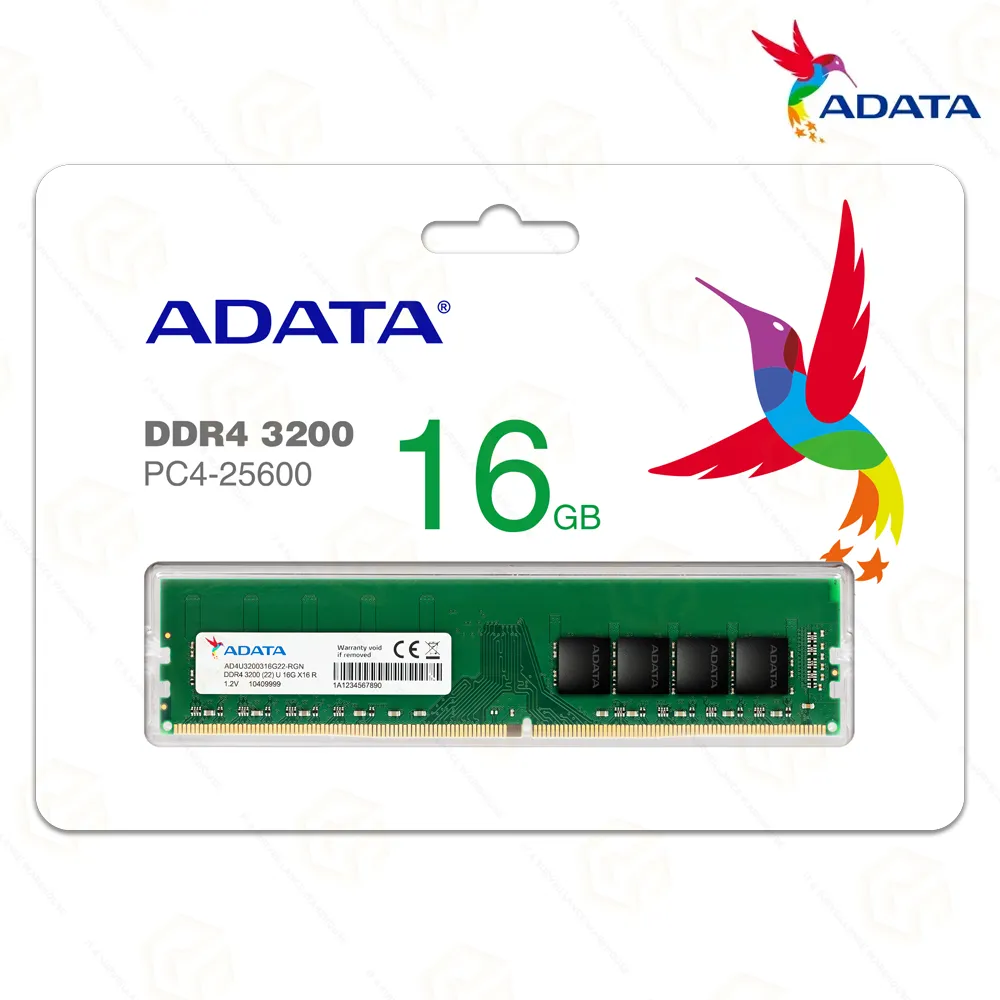 ADATA 16GB DDR4 PC RAM 3200MHZ (3YEAR)