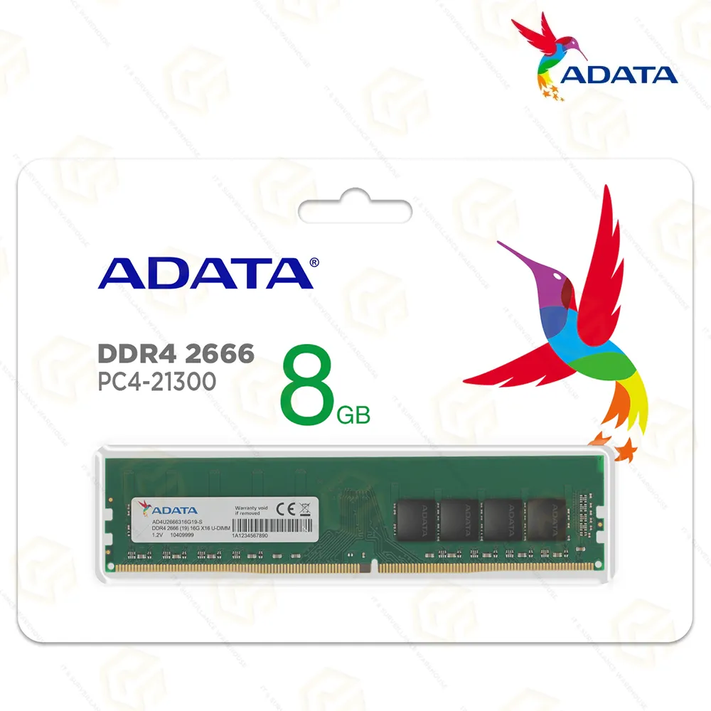 ADATA PC DDR4 8GB RAM 2666MHZ (3YEAR)