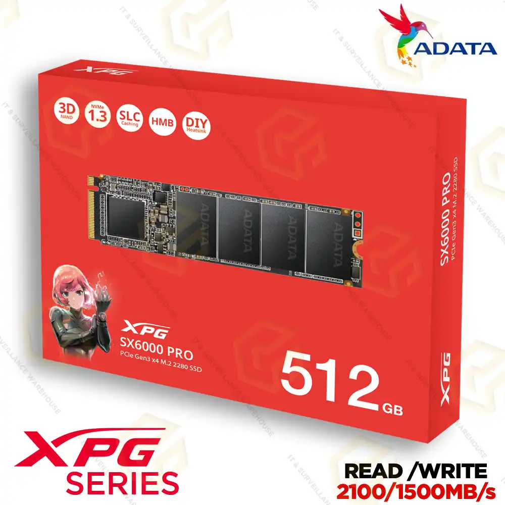 ADATA XPG SX6000 PRO 512GB NVME SSD (3YEAR)
