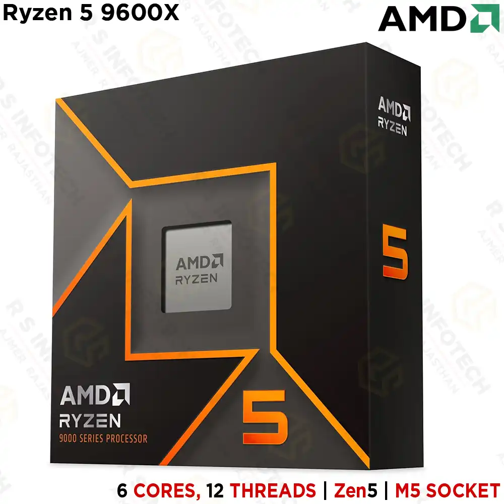 AMD RYZEN 5 9600X 6 CORE 12 THREAD AM5 SOCKET DESKTOP PROCESSOR W/O FAN