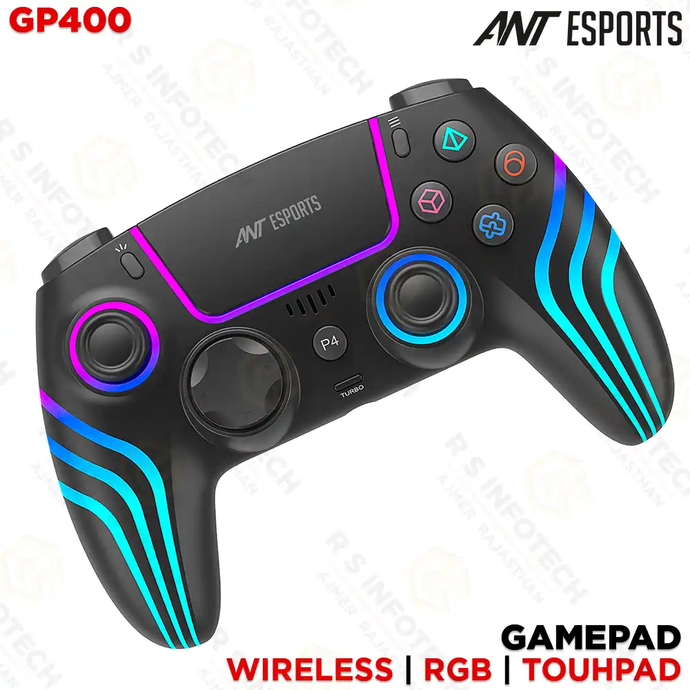 ANT ESPORTS GP400 WIRELESS BLACK GAMEPAD BLUETOOTH (1 YEAR)