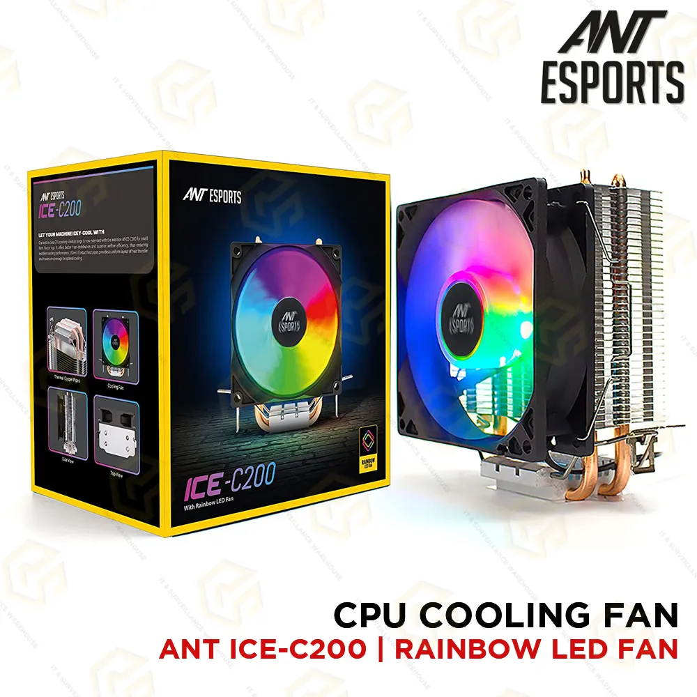 ANT ESPORTS ICE-C200 RGB CPU COOLER