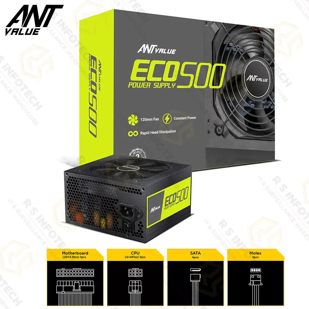 ANT VALUE ECO-500 500 WATT SMPS POWER SUPPLY