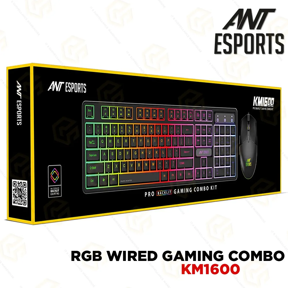 ANT ESPORTS WIRED KEYBOARD MOUSE COMBO KM1600