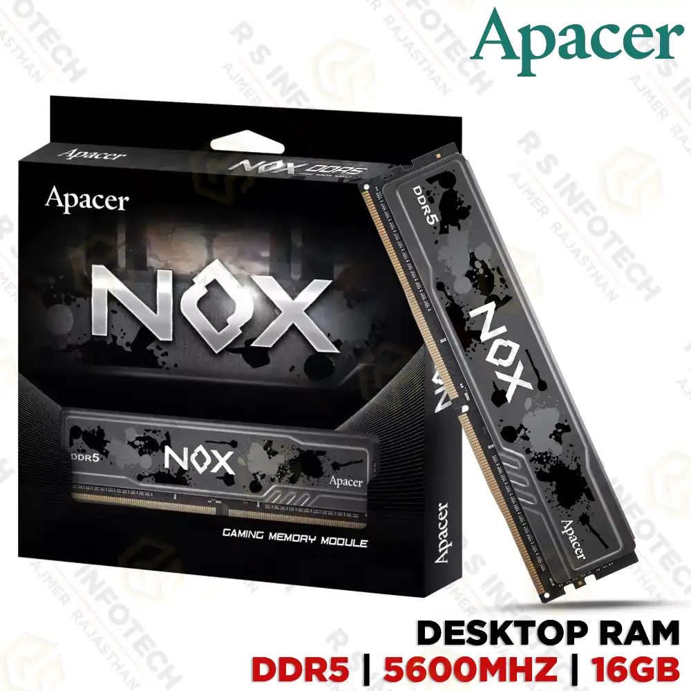 APACER NOX DDR5 16GB 5600MHz | PREMIUM HEAT-SPREADER (3YEAR)
