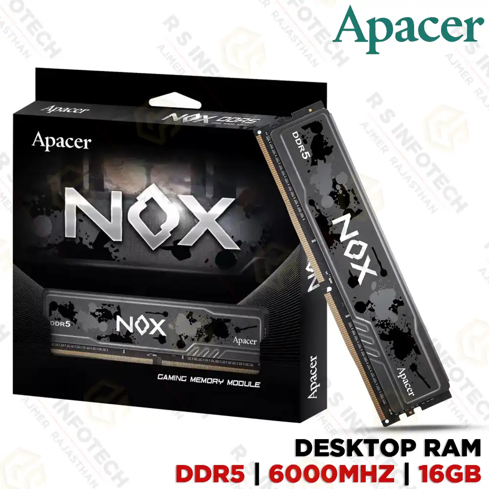APACER NOX DDR5 16GB 6000MHz | PREMIUM HEAT-SPREADER (3YEAR)