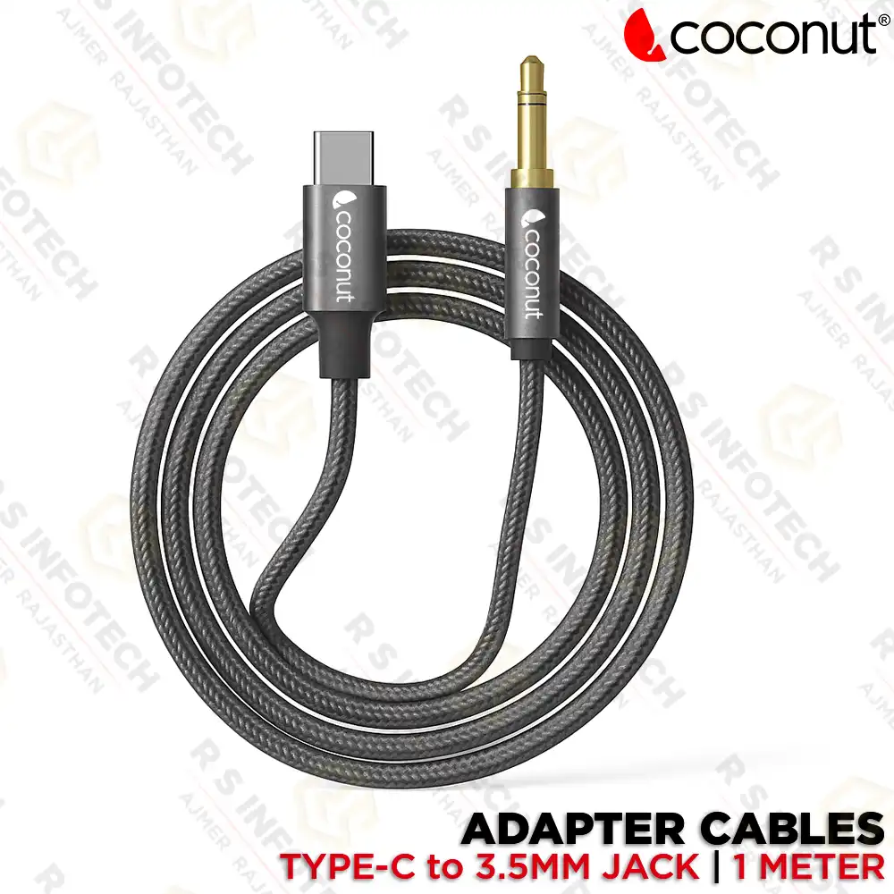 COCONUT AX13 TYPE‑C TO AUX 1MTR AUDIO CABLE
