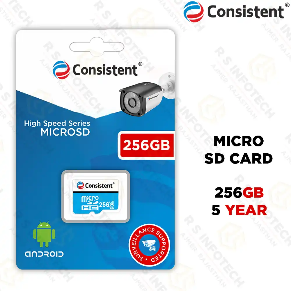 CONSISTENT 256GB CLASS 10 MICRO SD CARD | MEMORY CARD | HIGH SPEED STORAGE