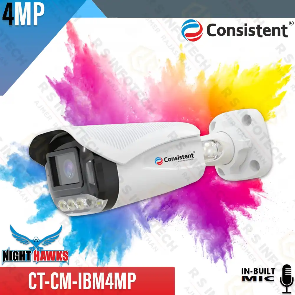 CONSISTENT 4MP NIGHT HAWK SERIES BULLET COLOR+MIC METAL BODY (CT-CM-IBM4MP)