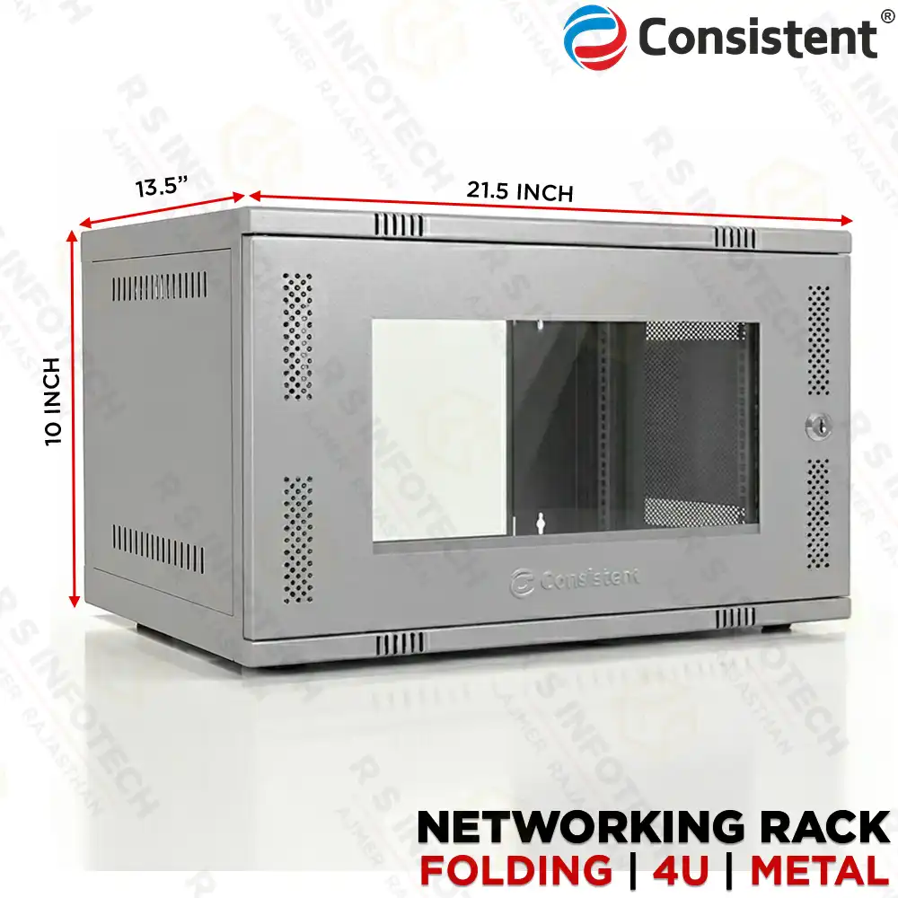 CONSISTENT 4U FOLDING NETWORK RACK (CT-NRM-4U)