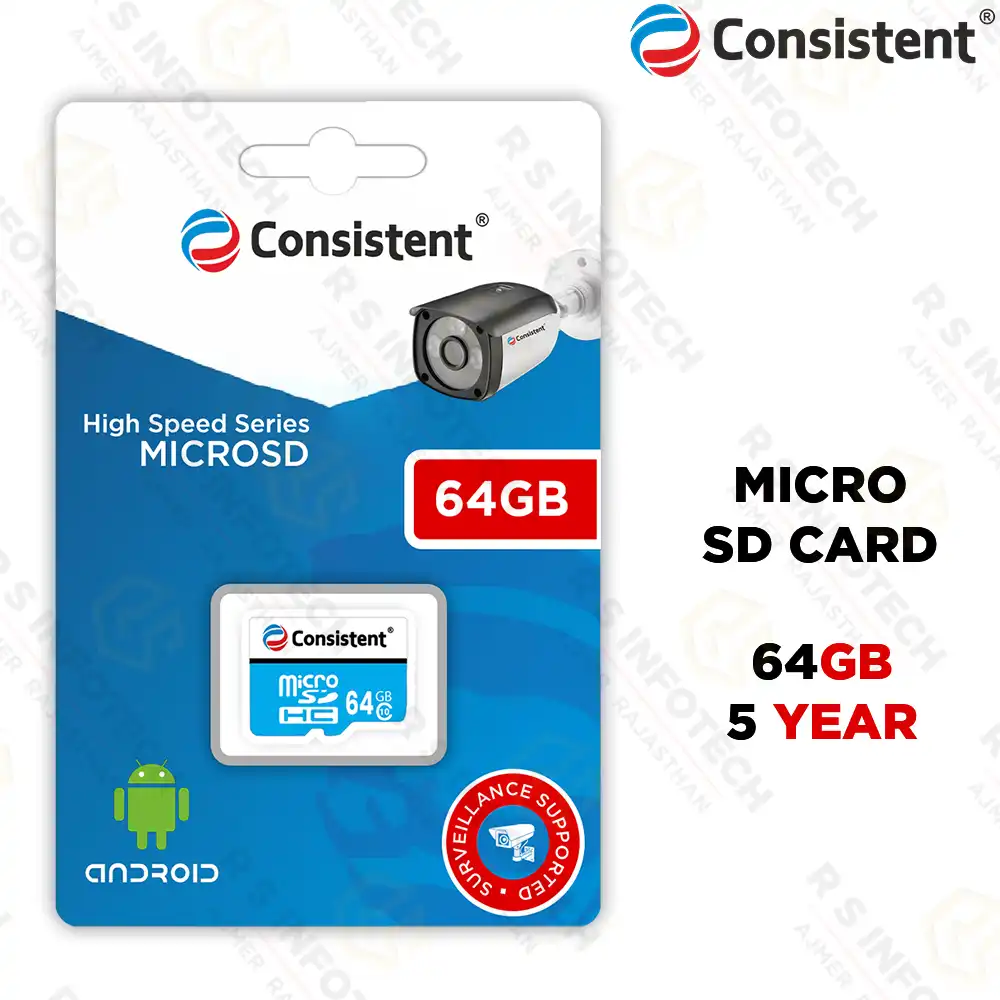 CONSISTENT 64GB CLASS 10 MICRO SD CARD | MEMORY CARD | HIGH SPEED | MICRO SD