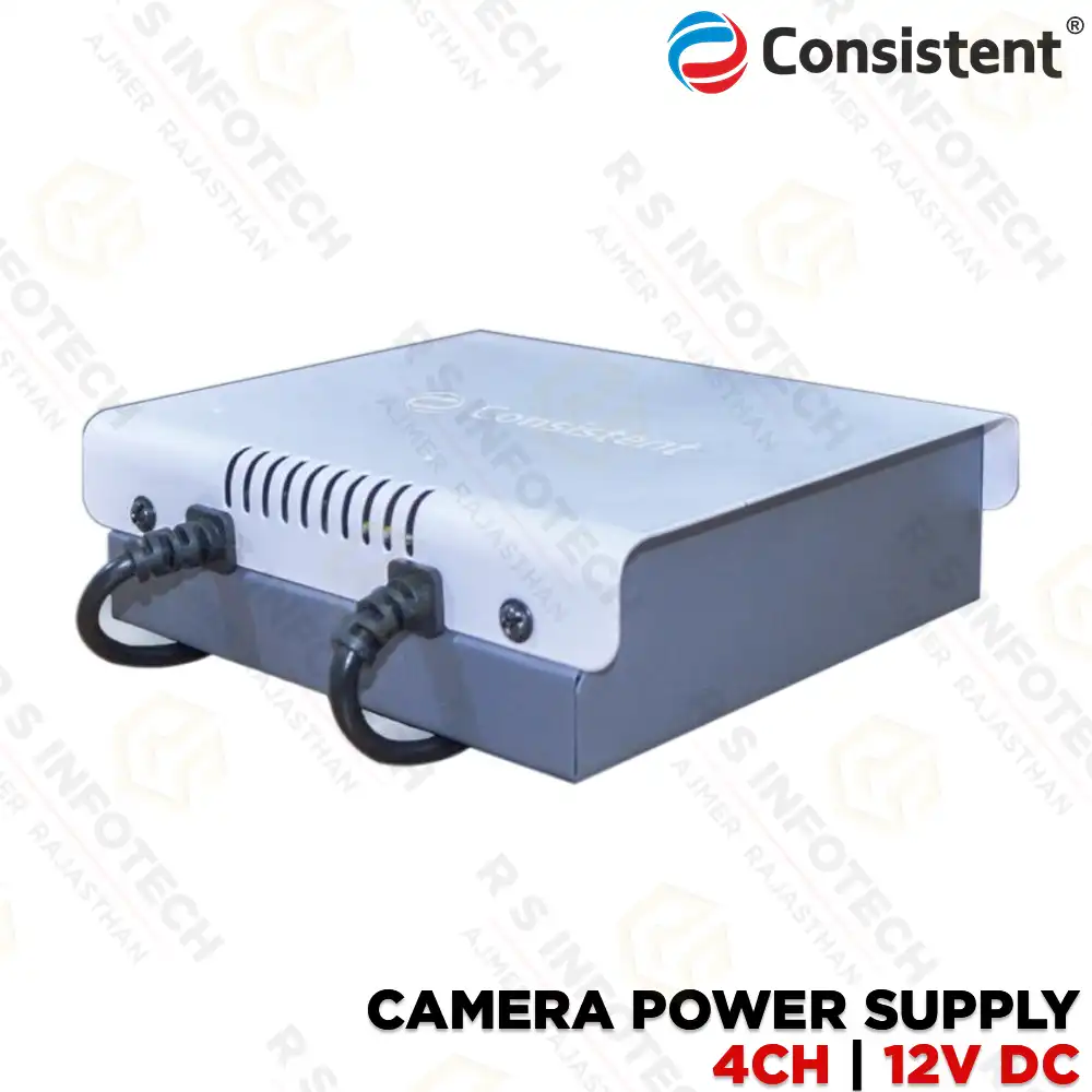 CONSISTENT CT-CPS-S4PG 4CH 12V POWER SUPPLY – RELIABLE CCTV SMPS & PROTECTION FEATURES (2 YEAR)