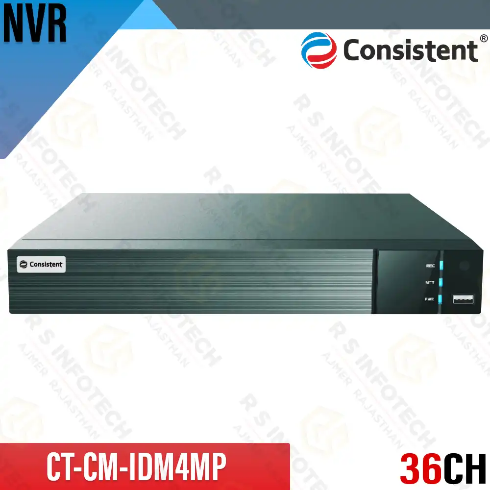 CONSISTENT CT-NVR-CH536 36 CHANNEL 4K H.265 NETWORK VIDEO RECORDER | NVR