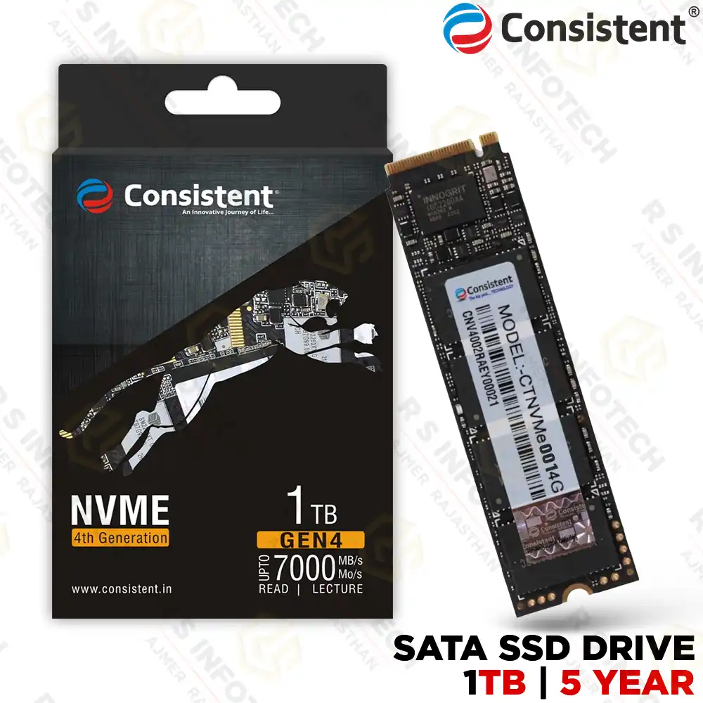 CONSISTENT CTNVME0014G 1TB GEN 4 NVME SSD HIGH-SPEED STORAGE 7000MB/S (5 YEAR)