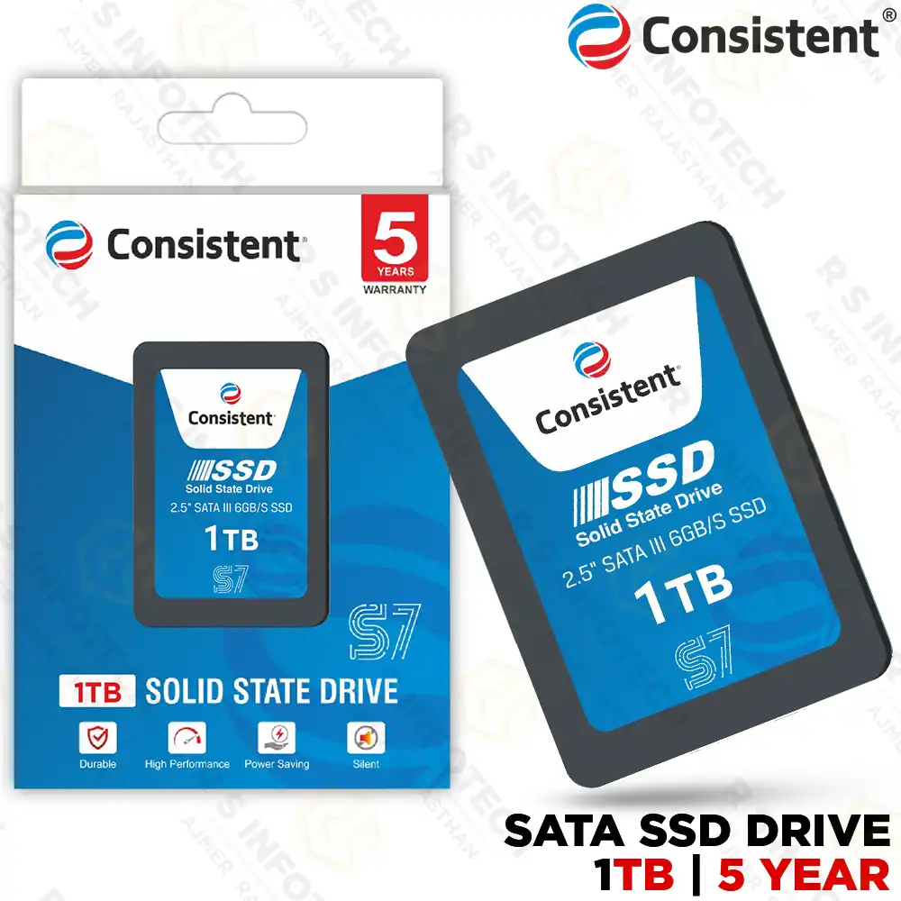 CONSISTENT CTSSD001S6 1TB 2.5" SATA SSD HIGH-SPEED STORAGE UPTO 570/500 MB/s (5 YEAR)