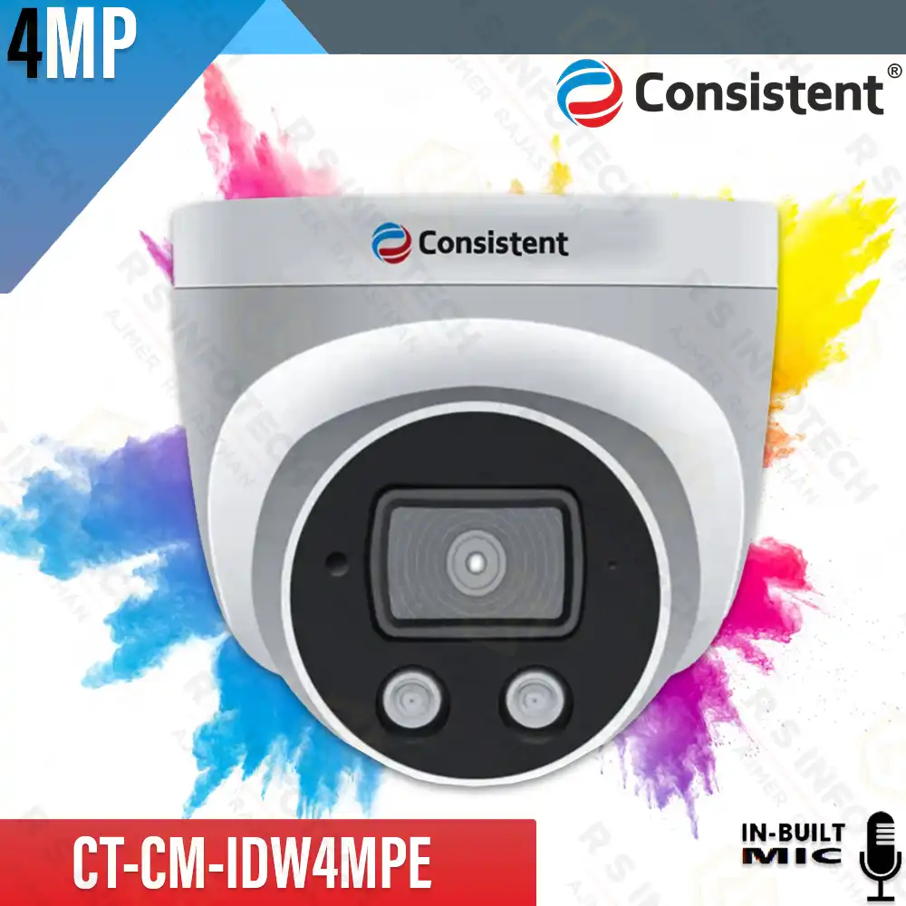 CONSISTENT EAGLE SERIES 4MP IP DOME COLOR+MIC METAL BODY CT-CM-IDW4MPE (2YEAR)