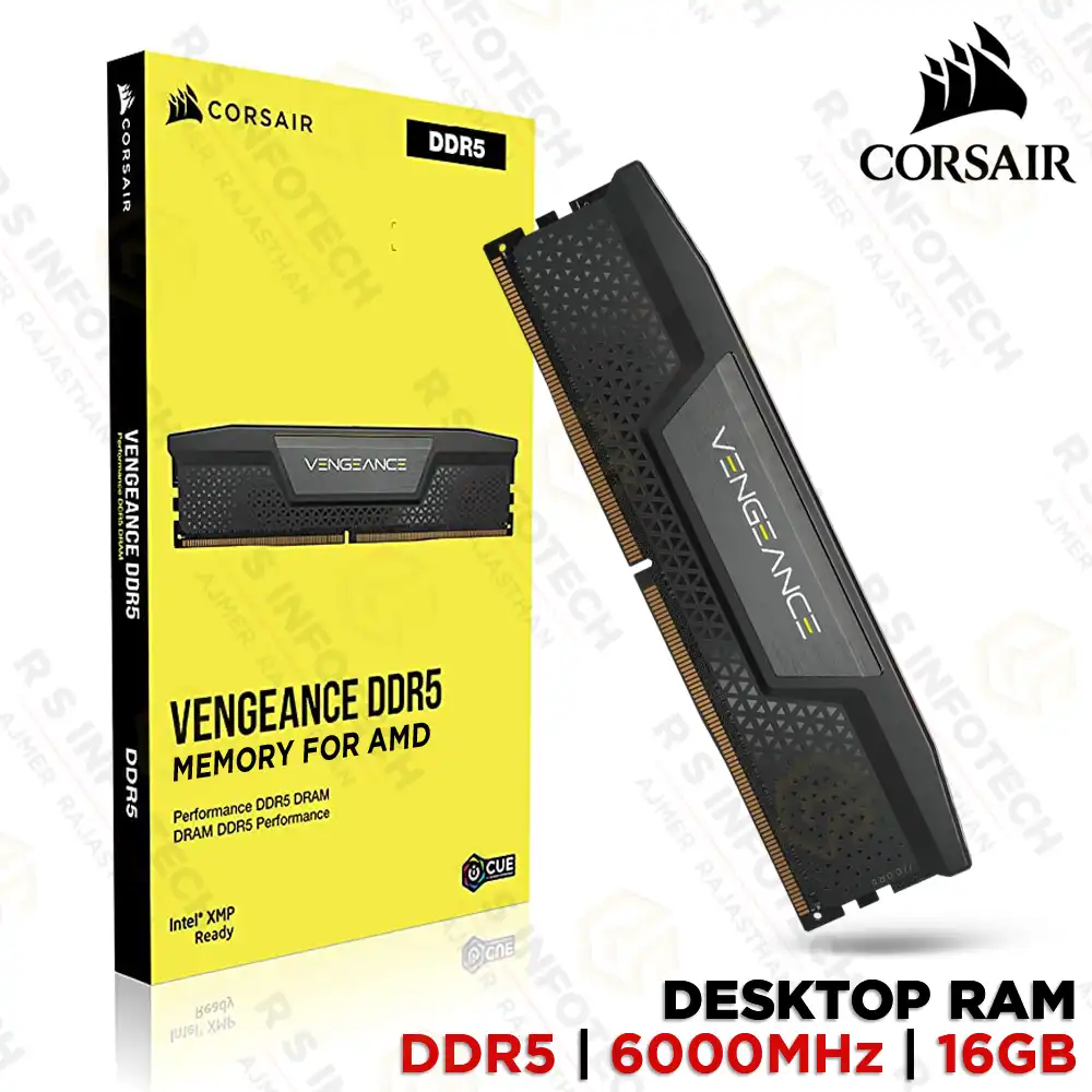 CORSAIR VENGEANCE DDR5 16GB 6000MHZ DESKTOP HIGH SPEED RGB RAM | CRMM0085