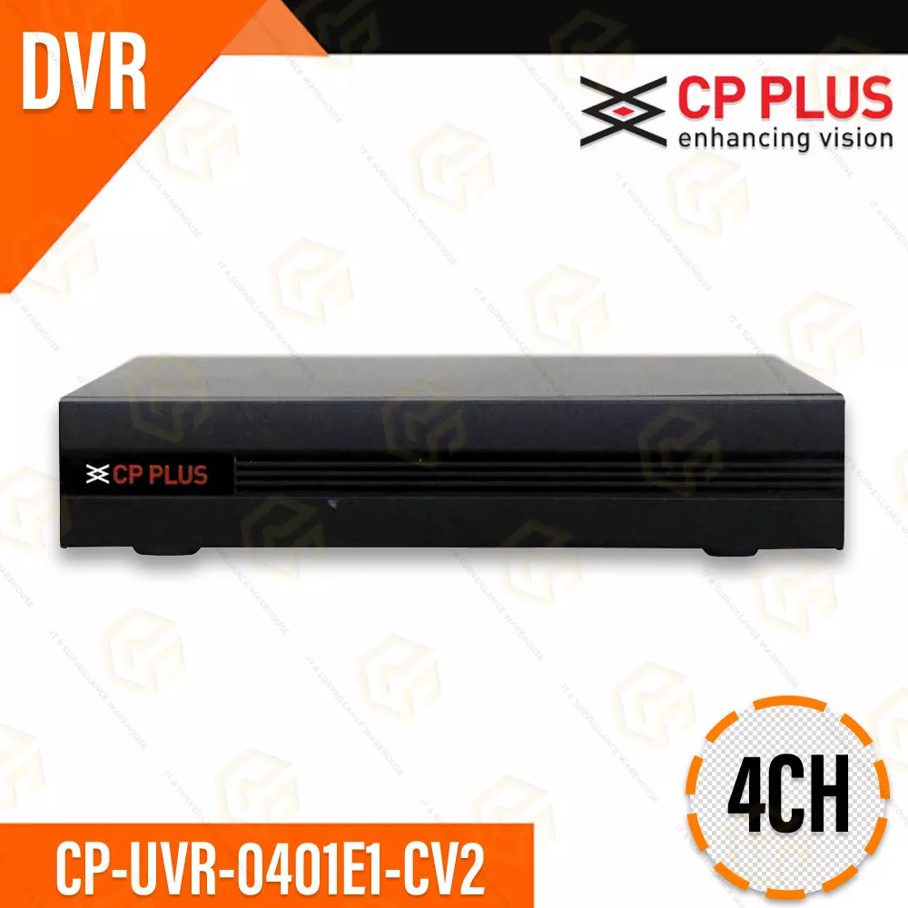 CP PLUS 4CH HD DVR 0401E1-CV2 | UPTO 2.4MP | H.264