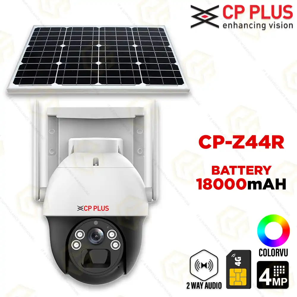 CP PLUS 4MP 4G BATTERY CAMERA WITH SOLER PANEL CP-Z44R