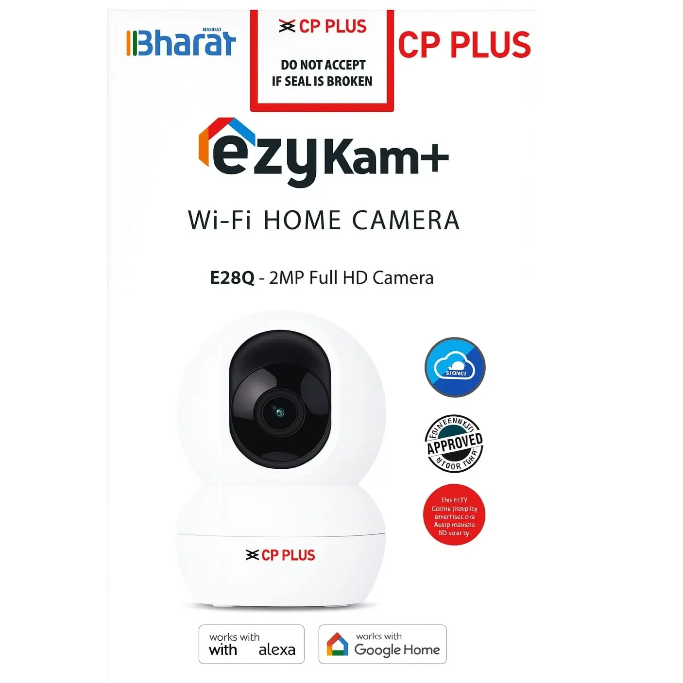 CP PLUS CP-E28Q 2MP WI-FI PAN-TILT INDOOR SMART CAMERA
