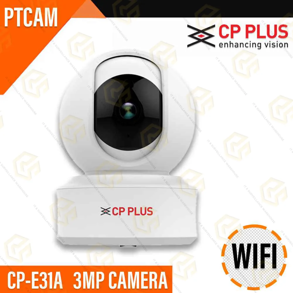 CP PLUS CP-E31A 3MP WIFI PT CAM WITH ALEXA (2YEAR)