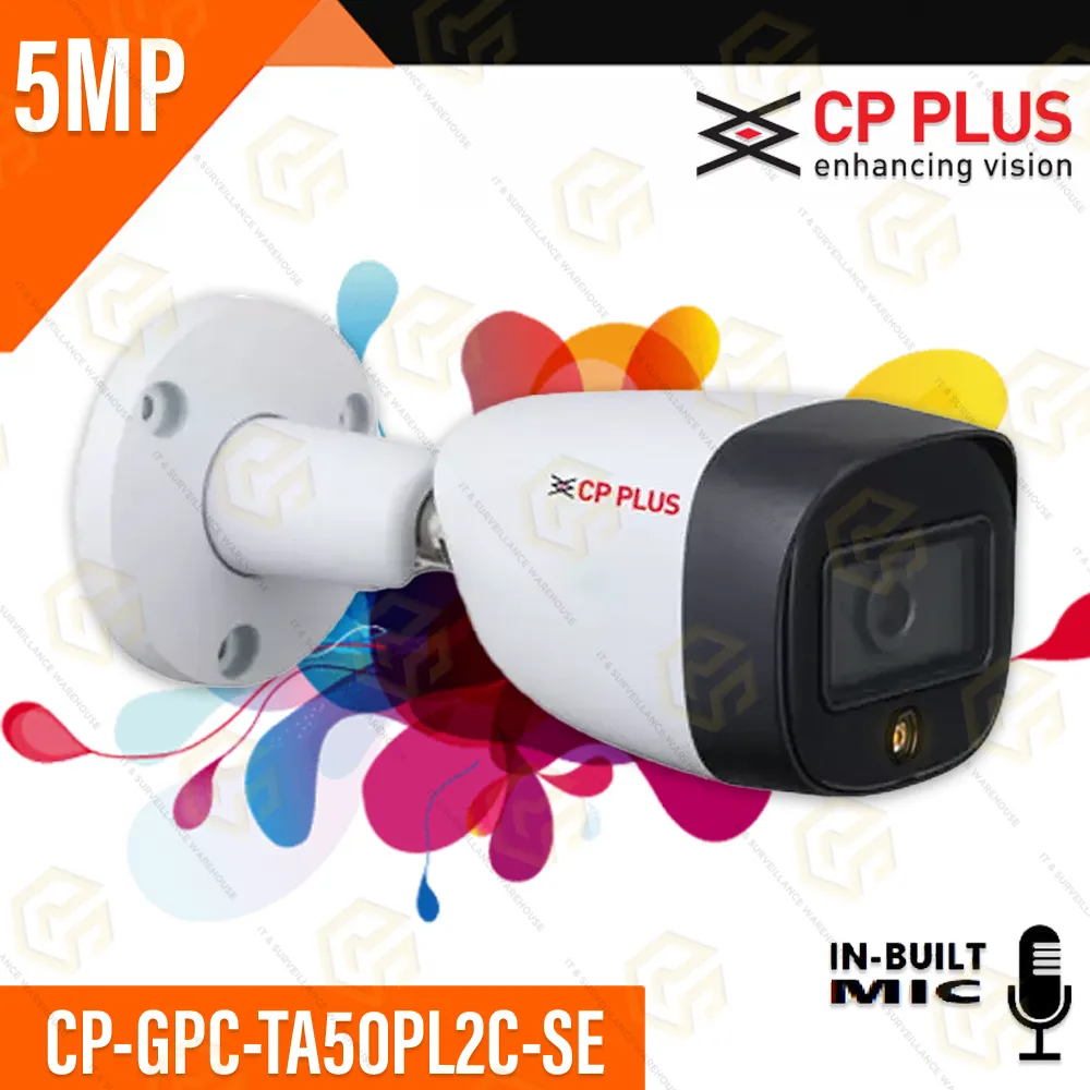 CP PLUS GPC-TA50PL2C-SE 5MP HD BULLET COLOR+MIC
