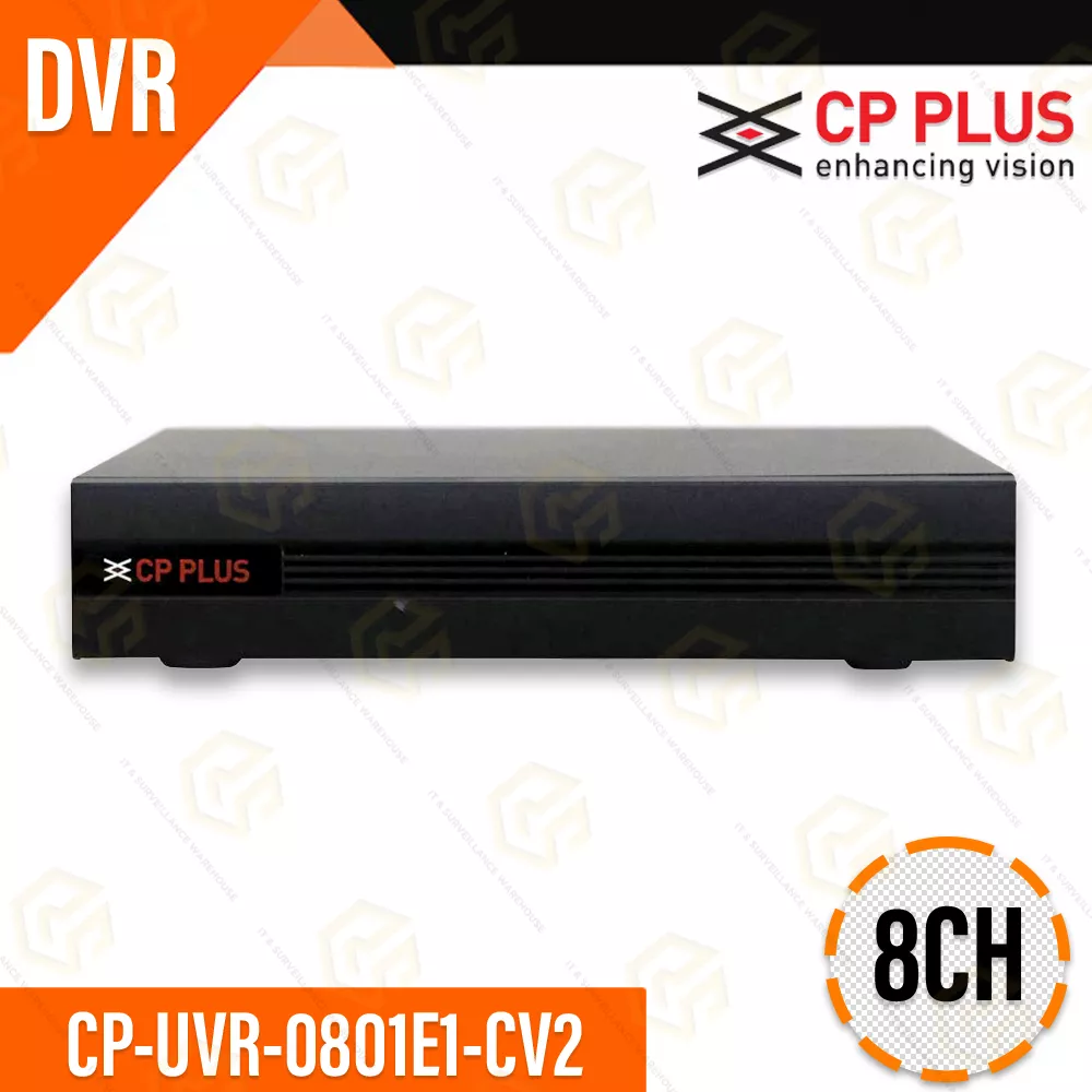 CP PLUS CP-UVR-0801E1-CS 8CH DVR | 2.4MP | H.264