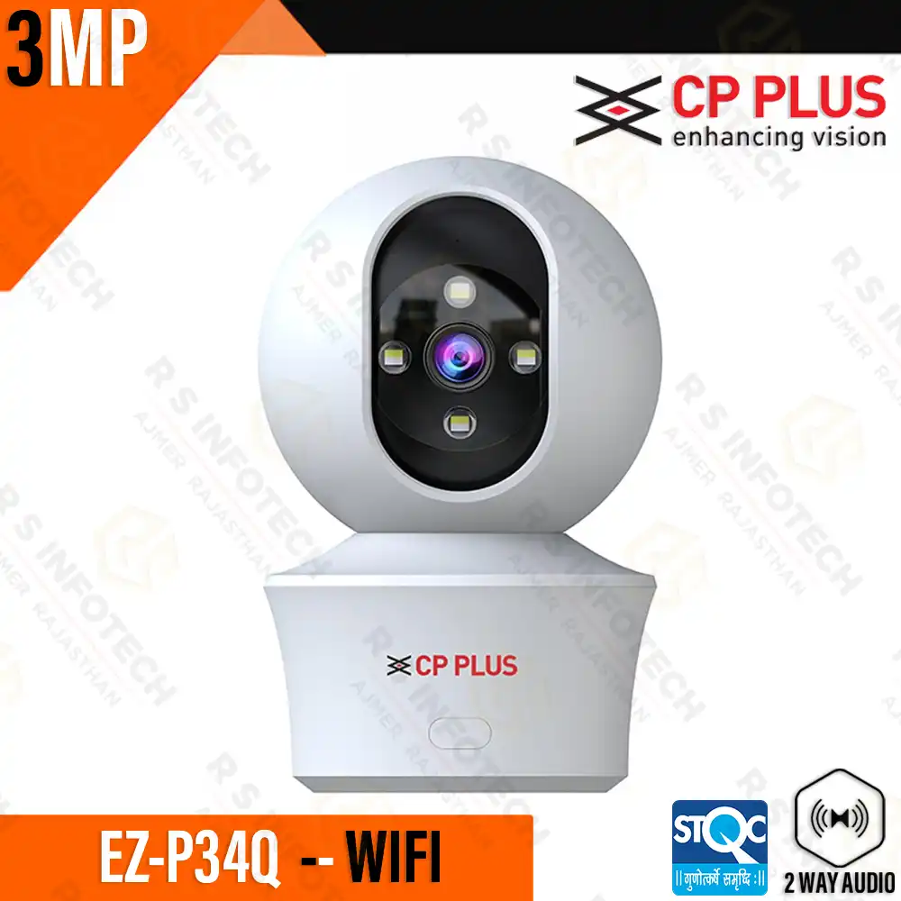CP PLUS EZ-P34Q 3MP INDOOR WI-FI PT CAMERA / ALEXA COMPATIBLE