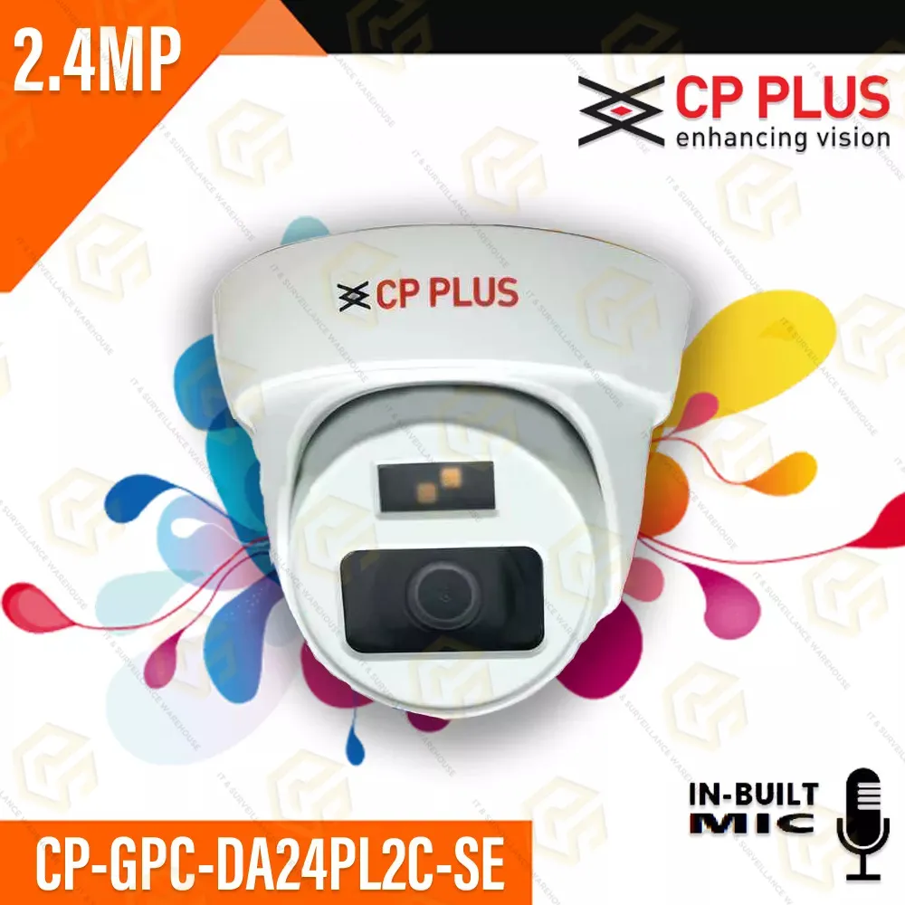 CP PLUS GPC-DA24PL2C-SE 2.4MP DOME COLOR+MIC