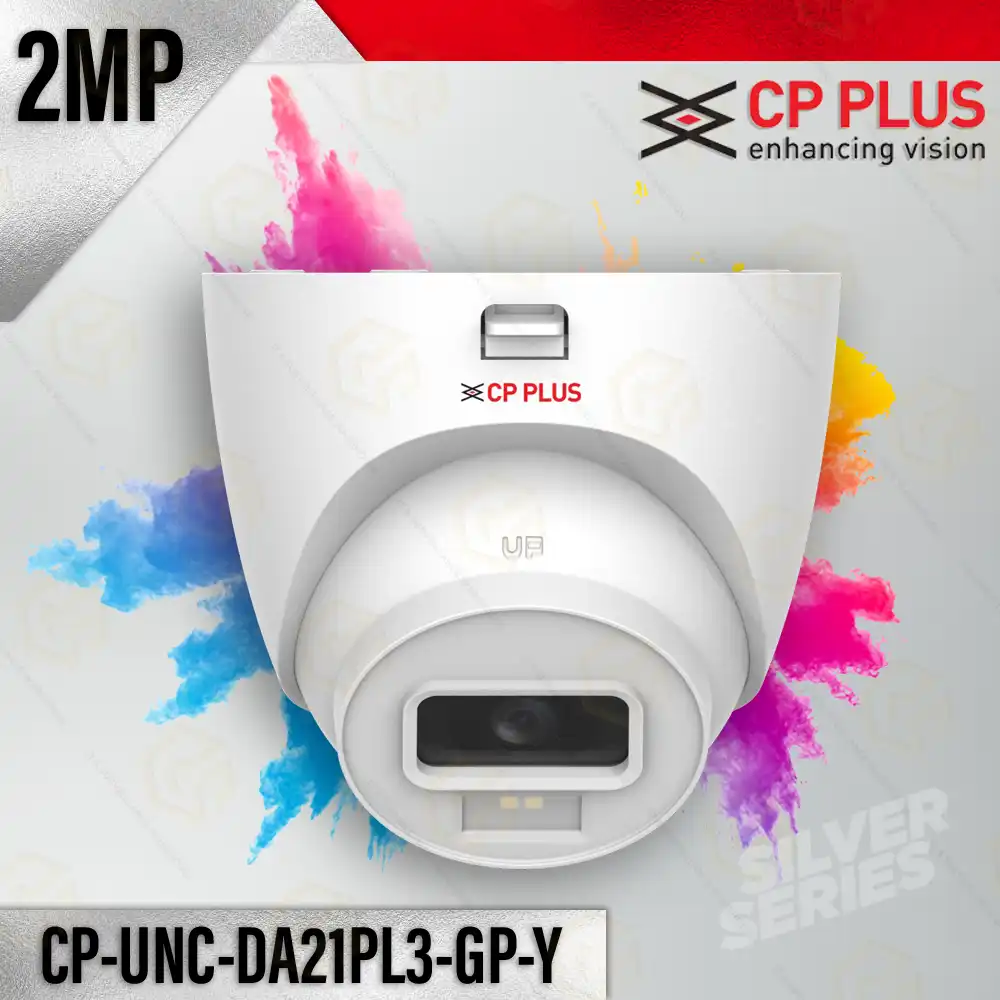 CP PLUS SILVER DA21PL3-Y 2MP IP DOME COLOR 3.6MM